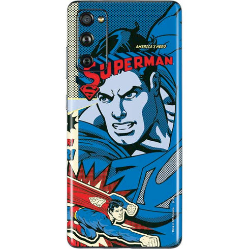DC Comics Superman America's Hero Galaxy S20 Fan Edition Skin